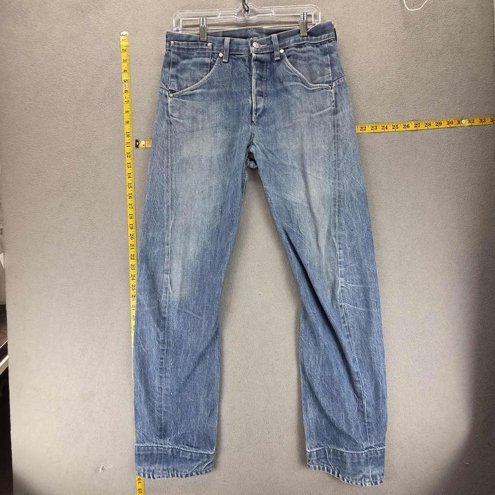 Vintage Levis Engineered Jeans Mens 31x32 Blue Twisted Button Fly Medium Wash